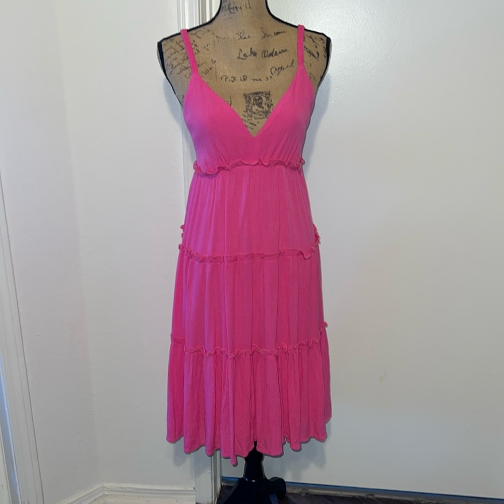 Chic Pink Sleeveless Dress